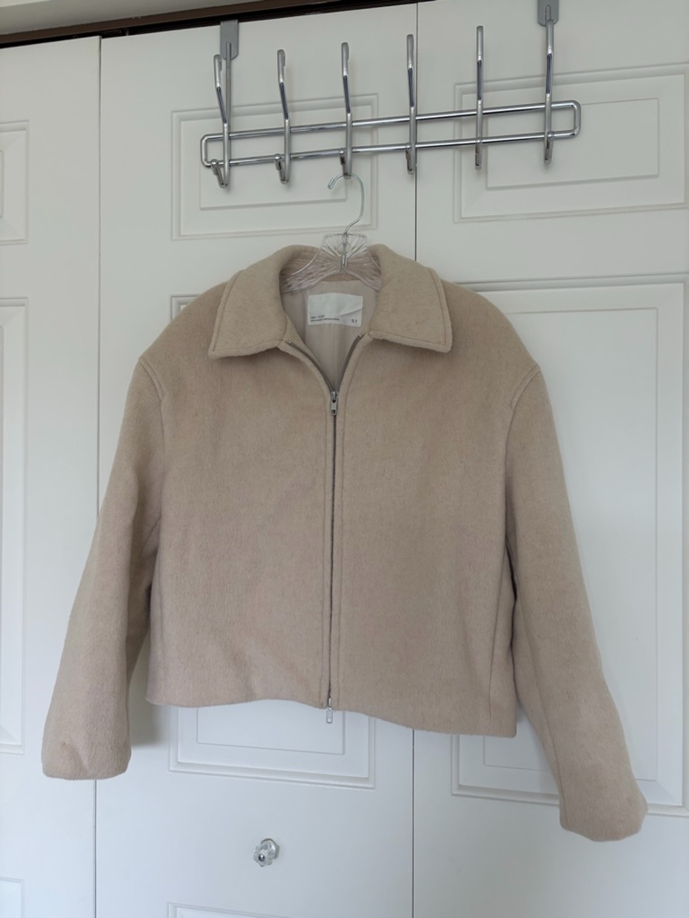 Oak + Fort Beige Cropped Women's Jacket